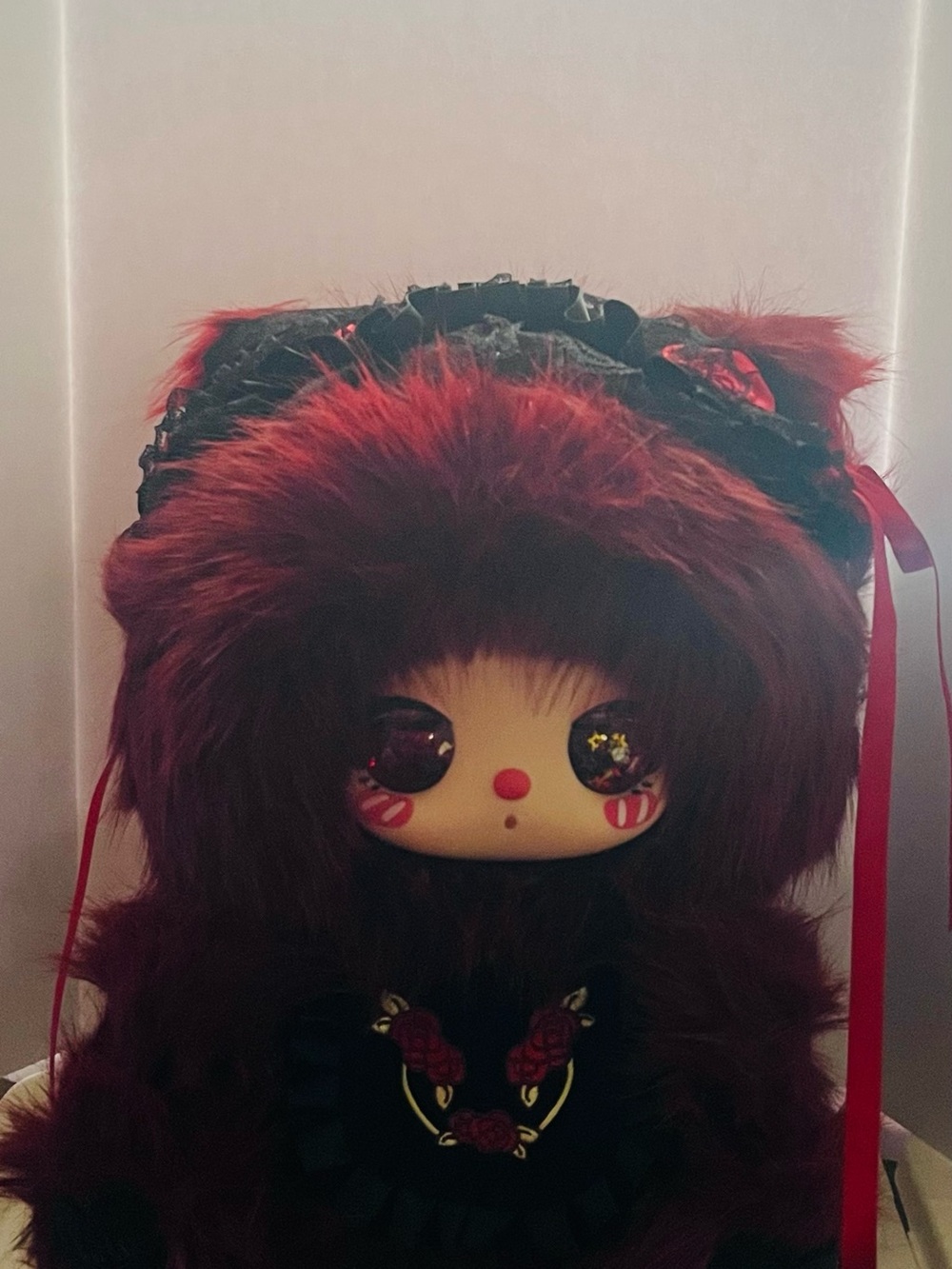 Liila 600% Special Red Color Plush w/ ID Card & Liquid Glitter Eyes
